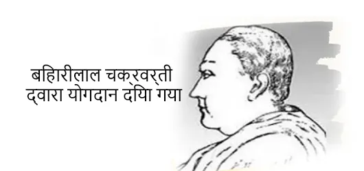 भारतीय कवि बिहारीलाल चक्रवर्ती का योगदान