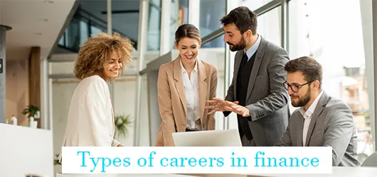 Types of careers in finance