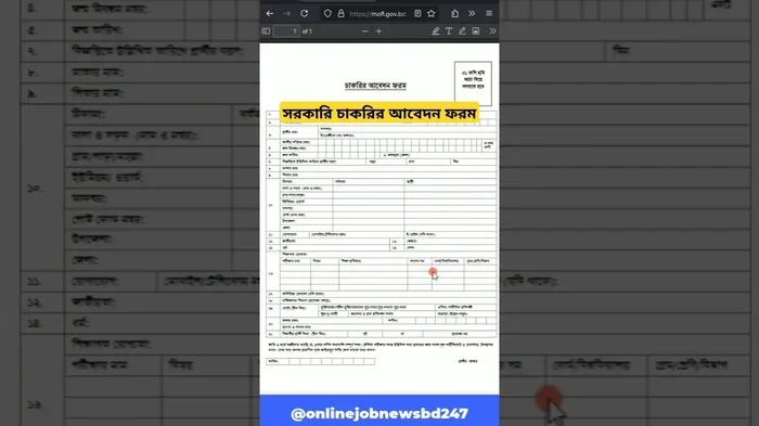 বরতমন ক ক সরকর চকরর ফরম ফলপ চলছ ২০২৬