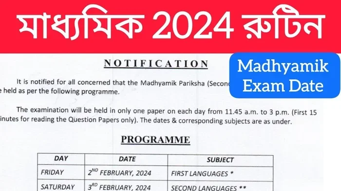 Madhyamik Routine 2027 Check Exam Date and Schedule Here